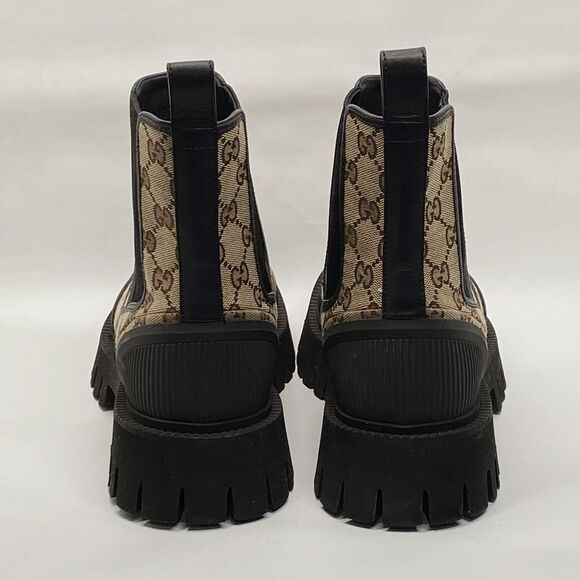 Gucci Men's Novo GG Canvas Chelsea Boots size 8/us size 9 - Picture 7 of 14